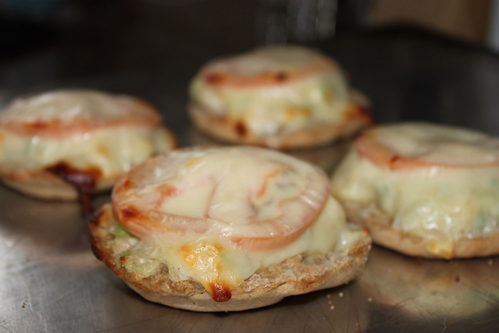 Easy Thomas English Muffin Open Faced Chicken Salad Sandwiches 1 More