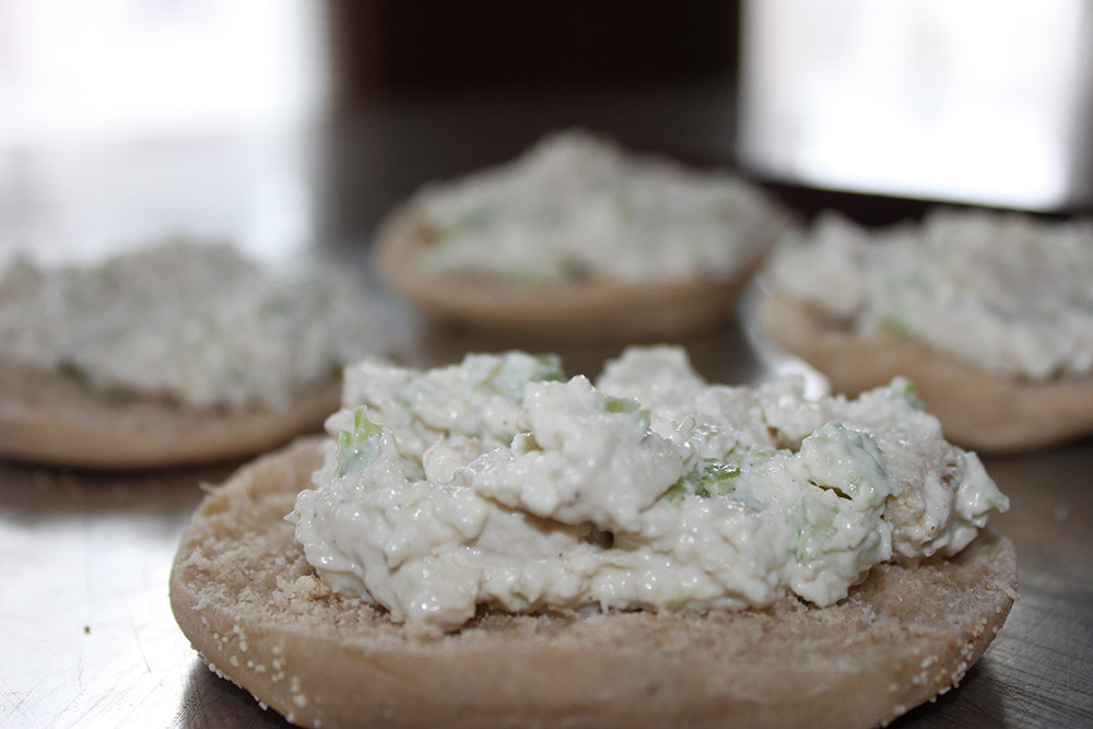 Easy Thomas English Muffin Open Faced Chicken Salad Sandwiches 1 More